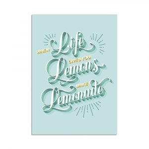 Paperclip Product - Postcard LEMONS