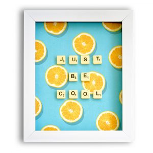Paperclip Product - Scrabble frame ORANGES