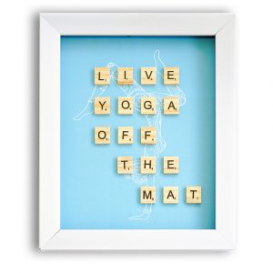 Paperclip Product - Scrabble frame YOGA