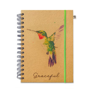 Paperclip Product - Lined notebook HUMMING BIRD