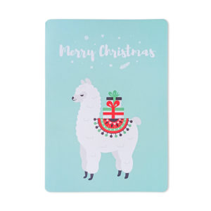 Paperclip Product - Greeting card CHRISTMAS LAMA