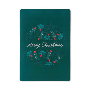Paperclip Product - Greeting card CHRISTMAS GREEN BALL