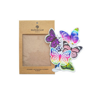 Paperclip Product - Stickers pack BUTTERFLIES & FLOWERS